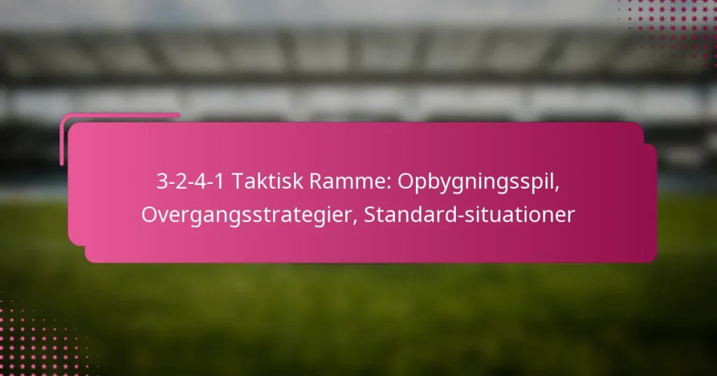 3-2-4-1 Taktisk Ramme: Opbygningsspil, Overgangsstrategier, Standard-situationer